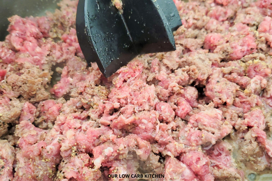 LOW CARB GROUND BEEF DINNER