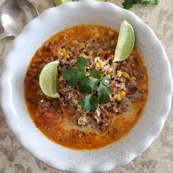 Ground Beef Taco Soup